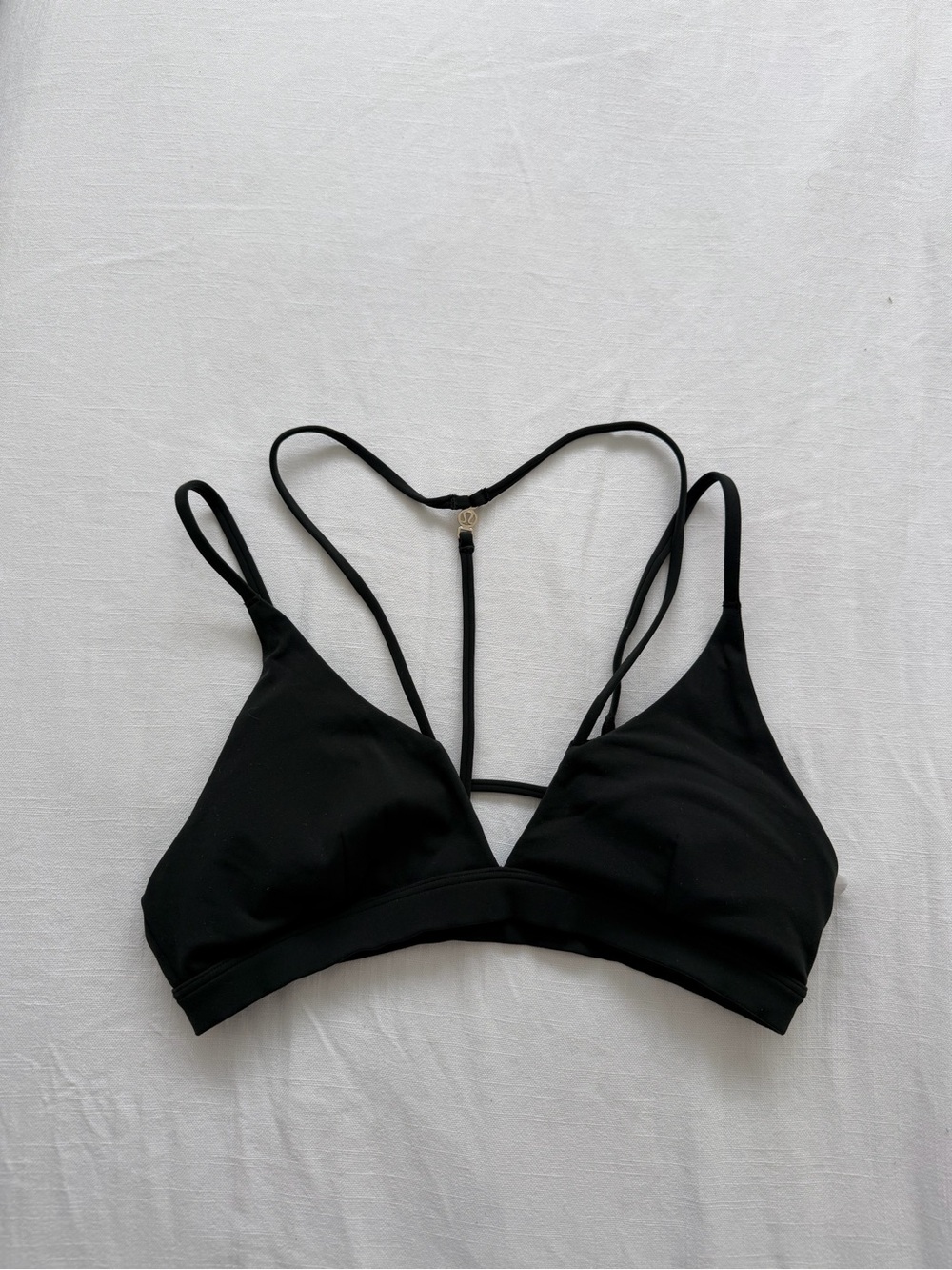 Lululemon dark green Strappy Triangle Sports Bra
